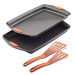 Rachel Ray 4-Piece Nonstick Sheet Pan and Turner Set